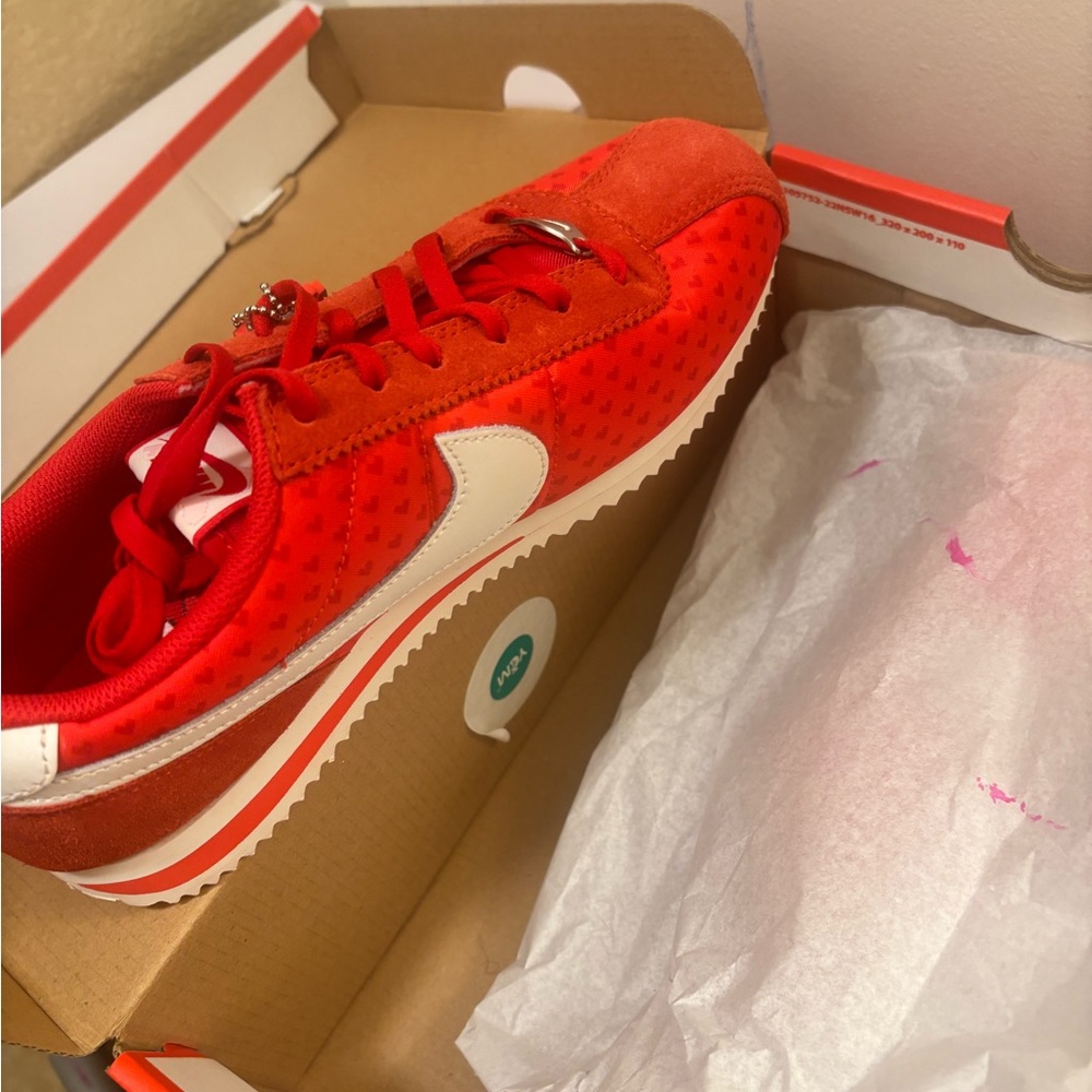 Nike Red and White Cortez